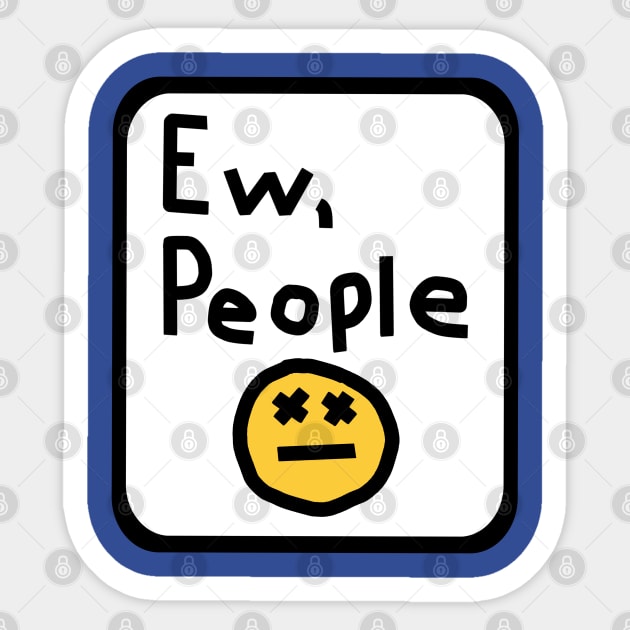 Framed Ew People Graphic Sticker by ellenhenryart